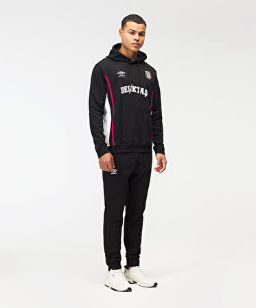 Beşiktaş S.K. Bjk Umbro 25/26 Takım Antrenman Pamuklu Erkek Kapüşonlu Sweatshirt