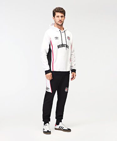 Beşiktaş S.K. Bjk Umbro 25/26 Takım Antrenman Pamuklu Erkek Kapüşonlu Sweatshirt