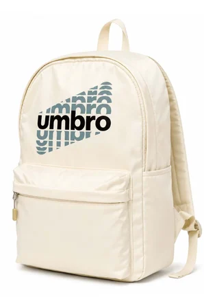 Umbro Sırt Çantası Okul Çantası Bej 3 Gözlü 23 Lt Kapasite Fermuarlı Naylon - Polyester Spor Çantası