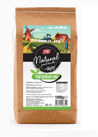 Dola Natural Tam Buğday Unu 1000 Gr.