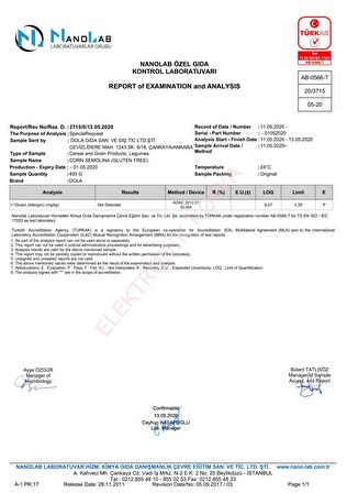 Dola Glutensiz Mısır İrmiği 400 g