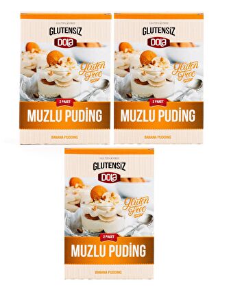 Dola Glutensiz Muzlu Puding 230 gr 3 Adet