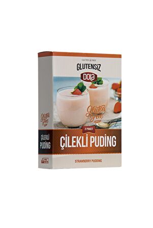 Dola Glutensiz Çilekli Puding 230 gr 3 Adet