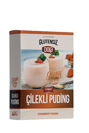 Dola Glutensiz Çilekli Ve Kakaolu Puding 2'li Set 230 gr X 2 Adet