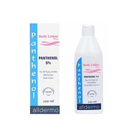 ALLDERMO PANTHENOL PLUS BODY LOSYON 200ML(nemlendirici vücut bakım losyonu)