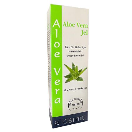 ALLDERMO ALOE VERA & PANTHENOL JEL 200ML (nemlendirici vücut bakım jeli)