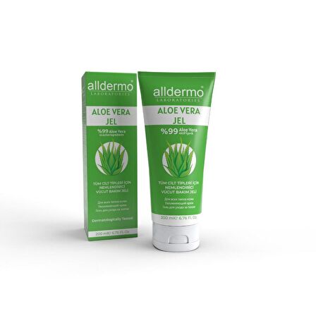 ALLDERMO ALOE VERA & PANTHENOL JEL 200ML (nemlendirici vücut bakım jeli)