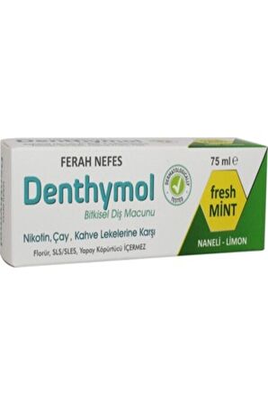 DENTHYMOL FERAH NEFES BİTKİSEL DİŞ MACUNU 75 ML