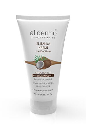 ALLDERMO EL BAKIM KREMİ 75 ML SHEA BUTTER - HİNDİSTAN CEVİZİ