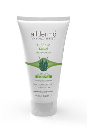 ALLDERMO EL BAKIM KREMİ 75 ML ALOEVERA - ZEYTİN YAĞLI