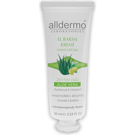 Alldermo El Kremi Aloe Vera - Zeytinyağı 30ml