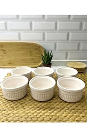 Keramika 0584 Seramik Sufle Kabı 6 Lı