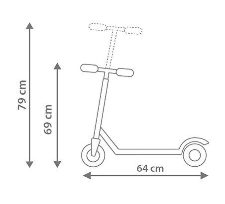 Rookie 3 Tekerlekli Led Işıklı Scooter Mavi
