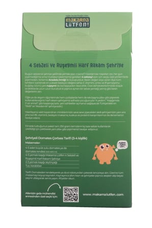 4 Sebzeli & Ruşeymli Harf Rakam Şehriye 250 g