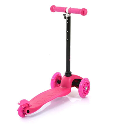 Rookie 3 Tekerlekli Led Işıklı Scooter Pembe