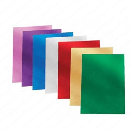 Puti Metalik Fon Kartonu 50x70 Cm 50 li Paket Karış