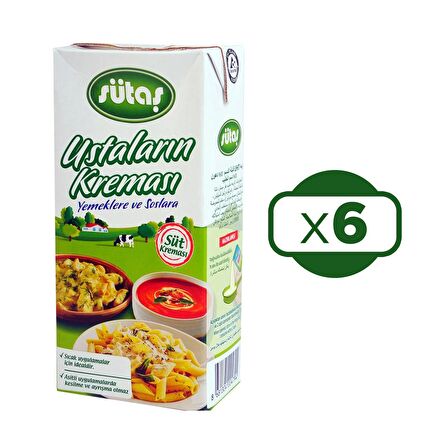 Sütaş Ustaların Kreması 1 lt x 6 Adet