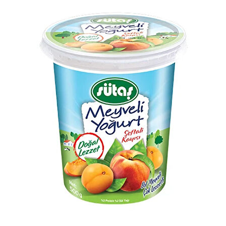 Şeftali ve Kayısılı Yoğurt 500 g