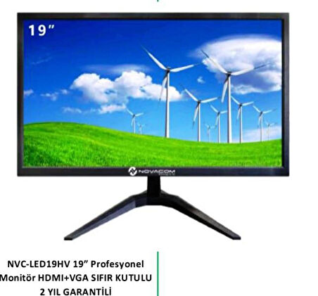 NVC_LED19HV 19" PROFESYONEL MONİTÖR HDMI+VGA 