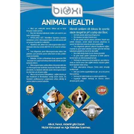 Bioxi Animal Health 150 Ml. (Hayvan Yara Bakım Ve Temizleme Solusyonu)