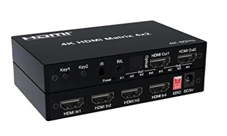 Nova HDMI 4×2 Matrix Switch