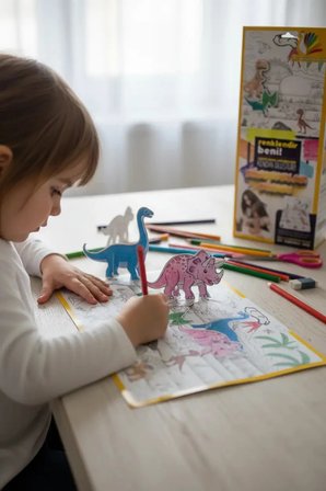 Rb Dinozorlar Diyarı Boyama Sahnesi – Eğitici Dev Boyama Seti (Çocuklar İçin)