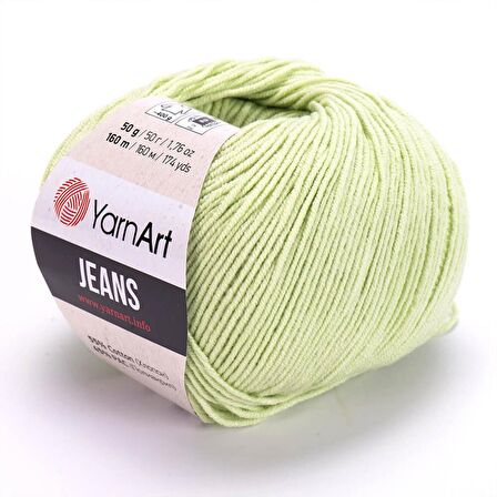YarnArt Jeans El Örgü İpliği - 11 Fıstık Yeşili