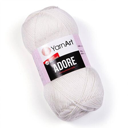 YarnArt Adore Anti Pilling El Örgü İpliği - 357 Ekru