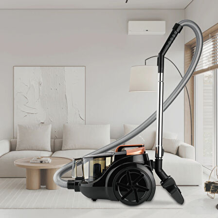 Stilevs Spektron S Torbasız Elektrikli Süpürge - Siyah-Bakır