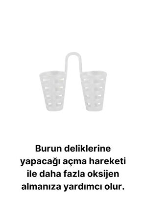 Premium Kesintisiz Uyku Nefes Alıp Vermede Kolaylık Horlama Azaltıcı Burun Delik Aparatı 4 Adet