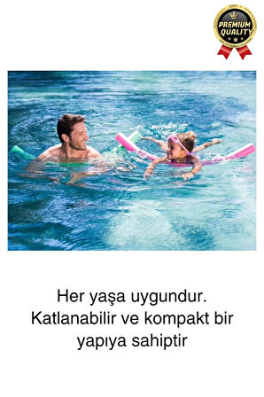Renkli Dayanıklı Deniz Havuz Yüzme Makarnası Tatil Yüzücü Batmayan Sosis Köpüğü Yardımcı 1 Adet