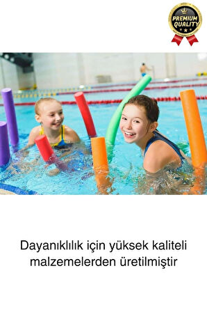 Renkli Dayanıklı Deniz Havuz Yüzme Makarnası Tatil Yüzücü Batmayan Sosis Köpüğü Yardımcı 1 Adet