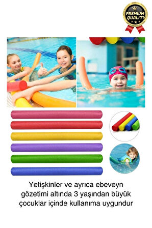 Renkli Dayanıklı Deniz Havuz Yüzme Makarnası Tatil Yüzücü Batmayan Sosis Köpüğü Yardımcı 1 Adet