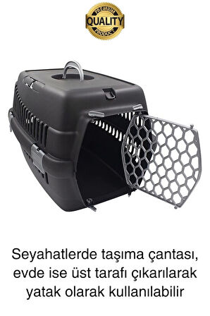 Premium Kilitli Evcil Hayvan Kedi Köpek Taşıma Çantası Hava Alan Yolculuk Seyahat İçin Kafes Kabin