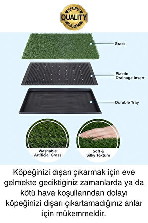 Özel Üretim 3 Katlı Evcil Hayvan Tuvalet Eğitim Halısı Yavru Köpek Yapay Çim Pet Park Temizlenebilir