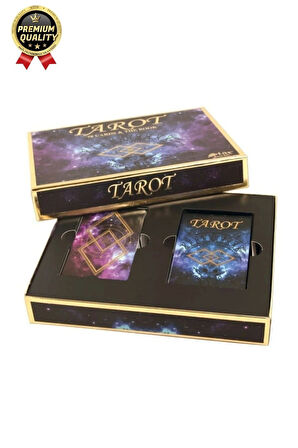 Profesyonel Deluxe 78 Kartlı Açıklanmış Terimli Gelecekle İlgili Spiritüel Tarot Oyun Kartı Seti
