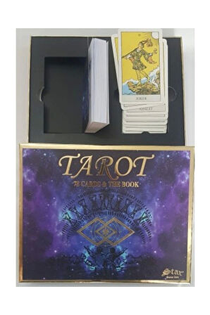 Profesyonel Deluxe 78 Kartlı Açıklanmış Terimli Gelecekle İlgili Spiritüel Tarot Oyun Kartı Seti