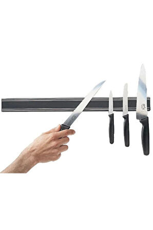 Pratik Güçlü Manyetik Duvara Monteli Yer Tasarrufu Mutfak Aleti Mıknatıslı Bıçak Standı Askısı-55 cm