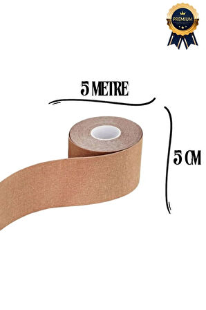 Hızlı Etkili Mavi Bel Diz Omuz Boyun Sırt Bacak Kas Eklem Kinezyo Ağrı IsıI Bandı 5cm x 5m