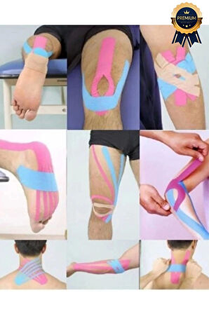 Hızlı Etkili Mor Bel Diz Omuz Boyun Sırt Bacak Kas Eklem Kinezyo Ağrı IsıI Bandı 5cm x 5m