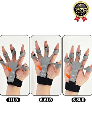 Pratik Silikon El Bilek Parmak Kol Kas Güçlendirici Geliştirici Fizik Tedavi Egzersiz Lastik Kayışı