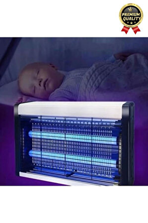Çift Florasan Yüksek Güç Sessiz Zincir Askılı Sineksavar Elektrikli Uv Sivrisinek Öldürücü Kovucu