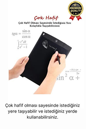 Kolay Kullanım Dayanıklı Lcd Ekranlı Kalemli Dijital Akıllı Çocuk Yazı Boyama Çizim Tableti 8,5 Inç