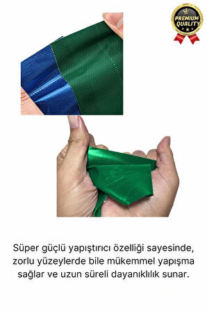 Premium Dayanıklı Süper Güçlü Su Geçirmez Sızdırmaz Yeşil Tamir ve İzolasyon Bandı 48mm x 10m-1 Adet