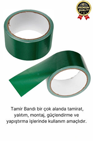 Premium Dayanıklı Süper Güçlü Su Geçirmez Sızdırmaz Yeşil Tamir ve İzolasyon Bandı 48mm x 10m-3 Adet