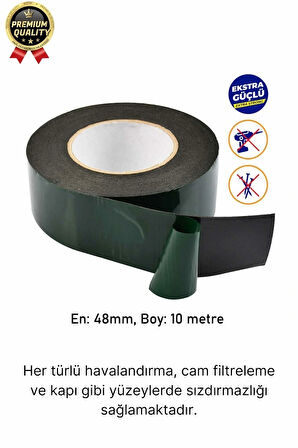 Premium Ultra Güçlü İz Bırakmaz Elastik Yapılı Çift Taraflı Akrilik Köpük Bant 36mm - 10m - 1 Adet