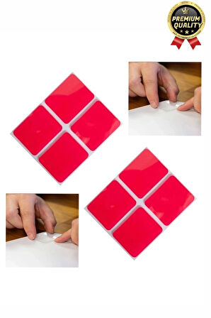 Çok Amaçlı Güçlü Su Geçirmez Hazır Kesilmiş Şeffaf 25x30mm PE Köpük Çift Taraflı Asma Bant-12 Adet