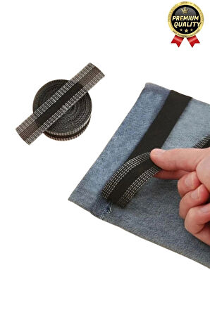 Dayanıklı Polyester Esnek Kendinden Yapışkanlı Pantolon Kumaş Kıvırma Yapıştırma Bandı Şeridi-2 Adet