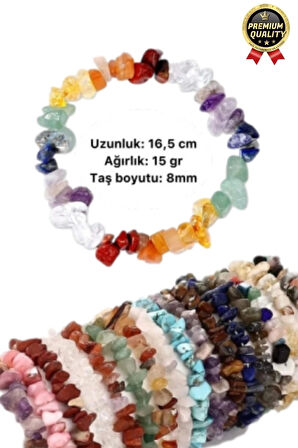 Özel Üretim Enerji Yükselten Esnek İpli Aslan Burcu Gerçek Sitrin Doğal Taş Unisex Bileklik 16.5 cm