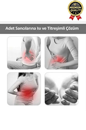 Kadınlar İçin Titreşimli Isı Veren Ağrı Azaltan Sıcak Tutan Dijital Özel Gün Regl Adet Bel Kemeri
